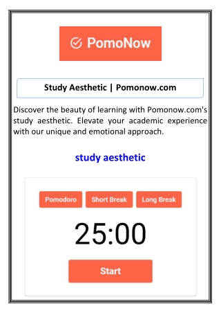 Study Aesthetic Pomonow.com