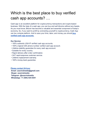 Get Ready for How to Buy Verified Cash App Accounts in ...