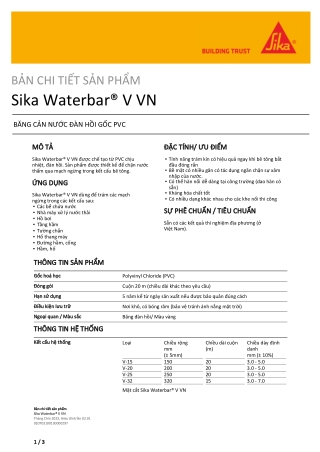 Sika Waterbar V-20 VN