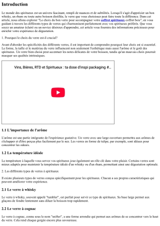 “Le choix du bon verre pour accompagner votre coffret bois”