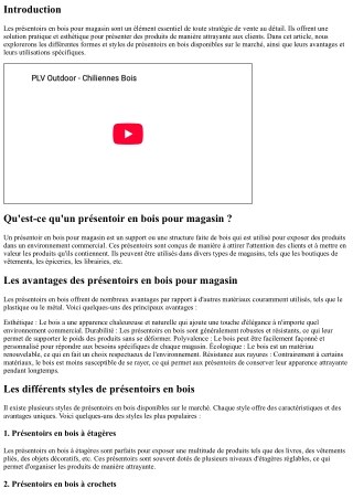 Présentoir en bois pour magasin : les différentes formes et styles disponibles s