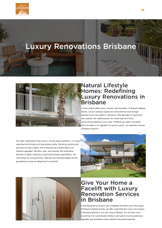 Luxury Renovations Brisbane