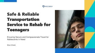 Transportation Service to Rehab for Teenagers