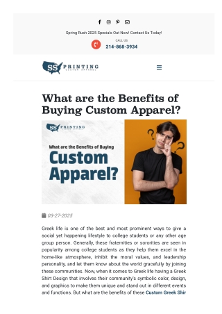 What are the Benefits of Buying Custom Apparel