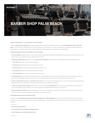 Barber Shop Palm Beach