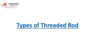 Types of Threaded Rod