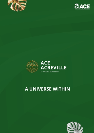 ACE Acreville – New project by ACE Group at Sector 22A, Yamuna Expressway