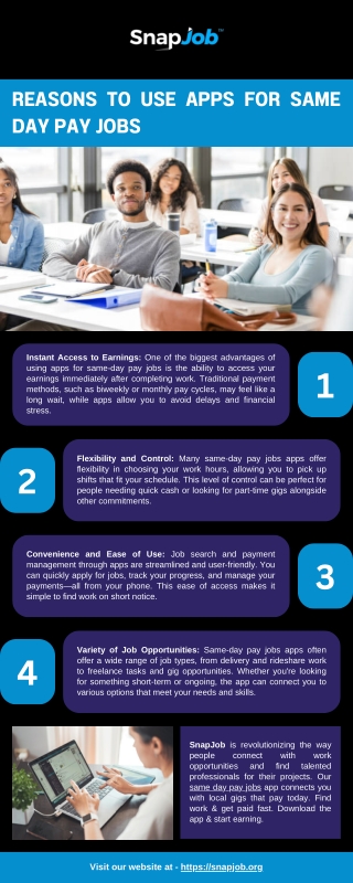 Reasons to Use Apps for Same Day Pay Jobs