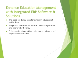 Streamline Education Management with Integrated ERP Software