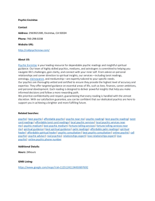 Psychic Encinitas