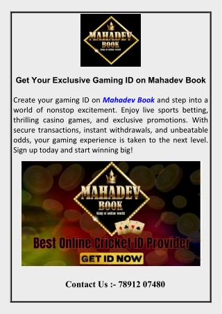 Mahadev Book: Unlock Success, Play Sharp!