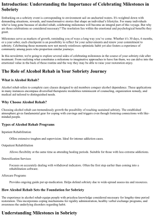 Celebrating Milestones During Your Sobriety Journey After Treatment