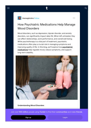How Psychiatric Medications Help Manage Mood Disorders