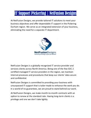 IT Support Pickering