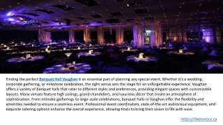 Vaughan Wedding Venue