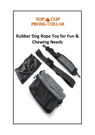 Rubber Dog Rope Toy for Fun & Chewing Needs