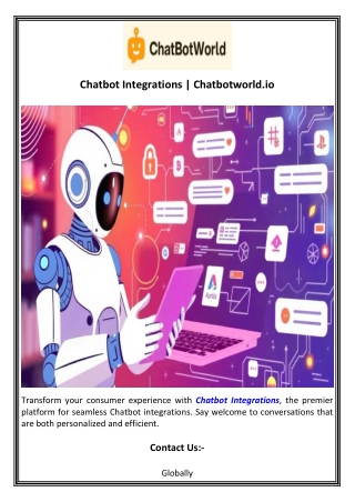 Chatbot Integrations  Chatbotworld.io