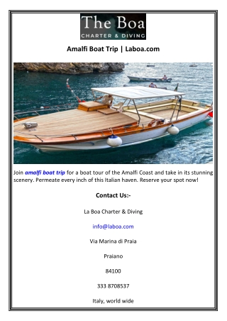 Amalfi Boat Trip  Laboa.com
