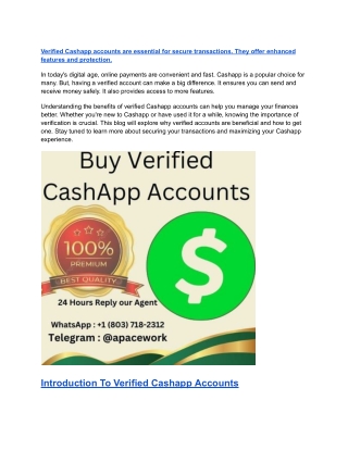 Verified Cashapp accounts