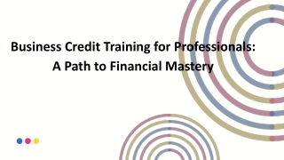 Business Credit Training for Professionals