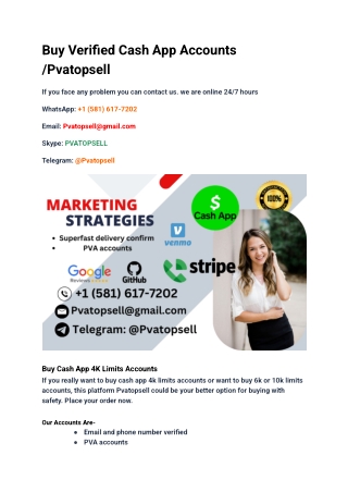 Buy Verified Cash App Accounts _Pvatopsell