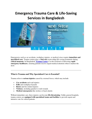 Trauma Center & AO Orthopaedic Hospital