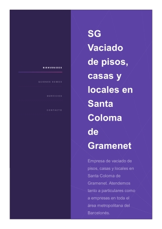 Vaciado de pisos y locales Santa Coloma de Gramenet