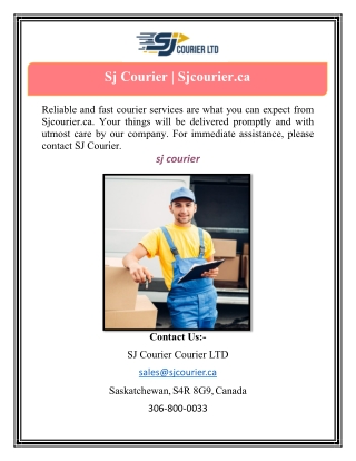 Sj Courier | Sjcourier.ca