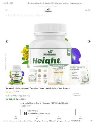 Height Growth Capsule: Boost Your Height Naturally and Effectively
