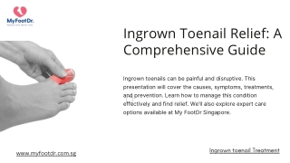 Ingrown Toenail Relief A Comprehensive Guide