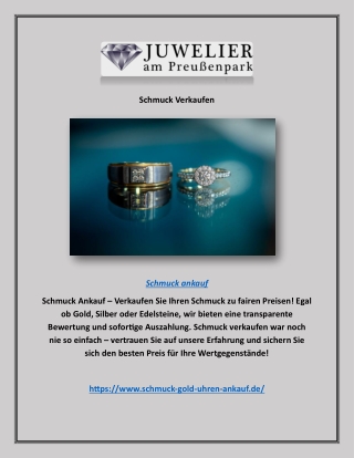 Schmuck Verkaufen