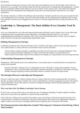 Management vs. Management: The Double Abilities Every Creator Should Master