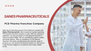 PCD Pharma Franchise With Sanes Pharmaceuticals
