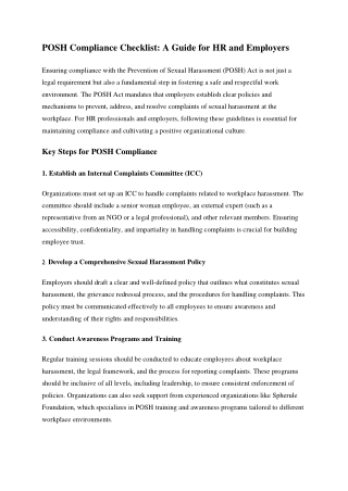 A Guide for HR and Employers