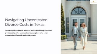 Texas Uncontested Divorce Pricing – Filing Fees & Attorney Costs