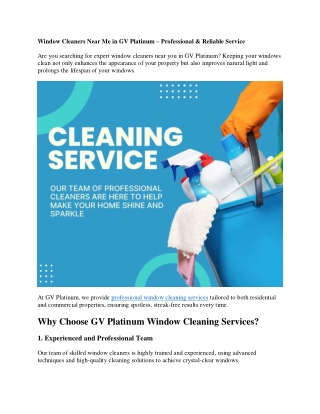 Window Cleaners Near Me