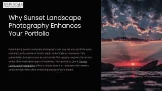 Why Sunset Landscape Photography Enhances Your Portfolio