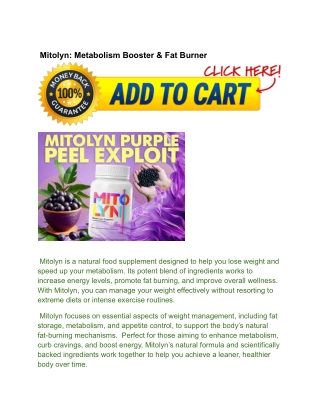 Mitolyn_ Metabolism Booster & Fat Burner