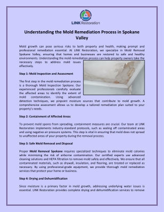Understanding the Mold Remediation Process in Spokane Valley