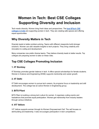 SIT Nagpur- Women in Tech_ Best CSE Colleges Supporting Diversity and Inclusion