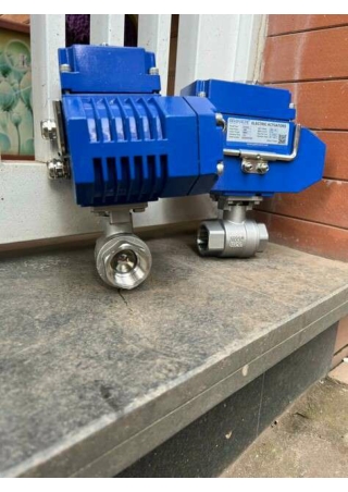 Van bi inox điều khiển điện - vanbuomhanoi