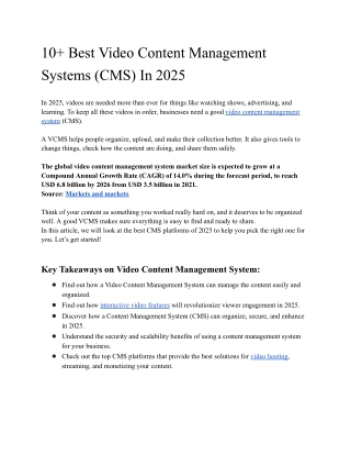 The 7 Best Video Content Management Systems (CMS) In 2025