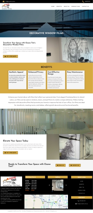 Decorative Window Films