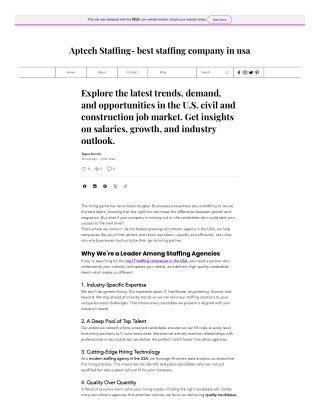 Explore the latest trends, demand, and opportunities in the U.S. civil and con