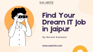 Find Your Dream IT Job in Jaipur
