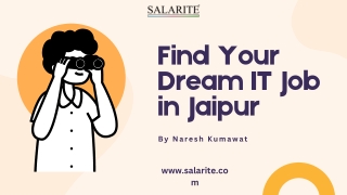 Find Your Dream IT Job in Jaipur