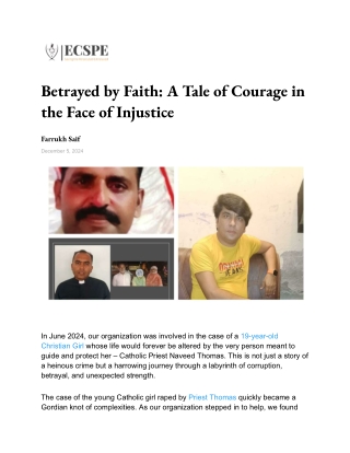 Betrayed by Faith_ A Tale of Courage in the Face of Injustice
