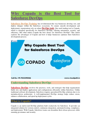 Salesforce DevOps Certification - Salesforce DevOps Online Training
