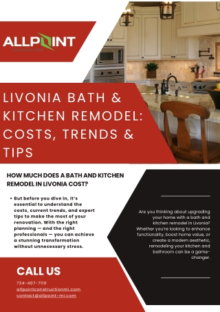 Kitchen Remodel in Livonia  Expert Renovation & Design