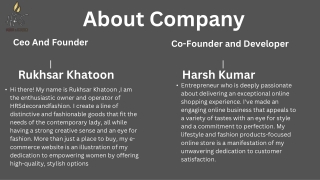 Stylish Home Decor and Jewellery | HRS Decor and Fashion.